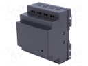 Enclosure: for DIN rail mounting; Y: 76mm; X: 92mm; Z: 60mm; black