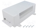 Enclosure: for power supplies; X: 112mm; Y: 222mm; Z: 72mm; ABS; grey