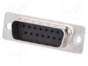 D-Sub; PIN: 15; plug; male; w/o contacts