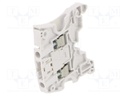 Splice terminal: rail; SNK; 0.2÷4mm2; ways: 1; terminals: 2; grey