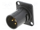 XLR MALE MODUL W/FLANGE