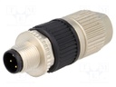 Plug; M12; PIN: 4; male; A code-DeviceNet / CANopen; for cable; IDC