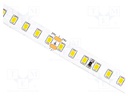 LED tape; white neutral; 2835; 24V; LED/m: 128; 10mm; white PCB