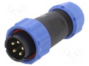 Plug; male; SP21; PIN: 5; IP68; 7÷12mm; screw terminal; for cable
