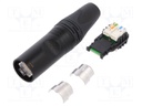 Plug; RJ45; etherCON; PIN: 8; Cat: 6a; gold-plated; Layout: 8p8c; IDC