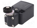 Limit switch; lever R 40mm, plastic roller Ø20mm; NO + NC; 6A