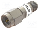 Attenuator; SMA socket,SMA plug; 50Ω; 20dB; 18GHz