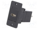 Coupler; USB C socket-front,USB C plug-back; SLIMS; USB-C; 29mm
