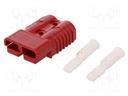 Plug; wire-wire; SB175; hermaphrodite; PIN: 2; for cable; crimped