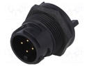 Connector: circular; socket; male; PIN: 4; Buccaneer 4000; THT; 5A