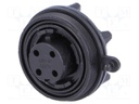 Connector: circular; socket; female; PIN: 4; Buccaneer Standard