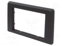 Radio frame; Nissan,Opel,Renault; 2 DIN; black