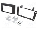 Radio mounting frame; Dacia; 2 DIN; black