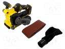 Belt sander; battery; 18VDC; Features: adjustment rotary speed