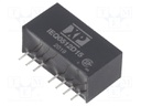 Isolated Board Mount DC/DC Converter, ITE, 2 Output, 5 W, 15 V, 167 mA, -15 V