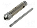 Holder; Grip capac: M5-M12; 100mm; steel; taps