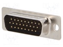 D-Sub HD; PIN: 26; male; soldering; for cable; gold-plated
