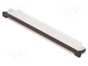 Connector: FFC (FPC); horizontal; PIN: 40; ZIF; SMT; 50V; 0.4A