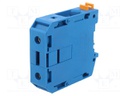 Splice terminal: rail; UKH; 70mm2; ways: 1; terminals: 2; blue; 1kV