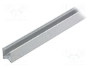 Profiles for LED modules; surface; white; L: 1m; aluminium