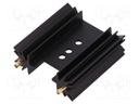 Heatsink: extruded; SOT32,TO220,TO3P; black; L: 38.1mm; 11K/W