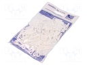 Holder; white; Application: on round cable; 100pcs; 6mm