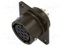 Connector: circular; socket; female; PT/451; 7.5A; 600V; PIN: 10