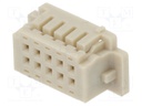 Plug; wire-board; female; DF13; 1.25mm; PIN: 10; w/o contacts