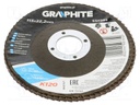 Flap grinding wheels; Ø: 115mm; Øhole: 22.2mm; Granularity: 120