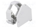 RJ45 plug boot; Keystone; Colour: grey; DIN rail; Rail: TS35