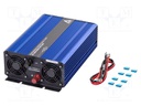 Converter: DC/AC; 2kW; Uout: 230VAC; 22÷30VDC; 370x230x108mm; 24V