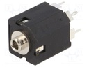 Socket; Jack 3,5mm; female; stereo; straight; for panel mounting
