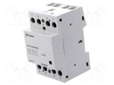Relay: installation; monostable; NC x2 + NO x2; Ucoil: 230VAC