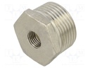Male-female,reductive; max.10.5bar; 1.4408 stainless steel