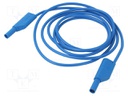 Test lead; 32A; banana plug with axial socket 4mm,both sides
