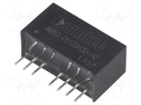 Converter: DC/DC; 1W; Uin: 4.5÷9V; Uout: 12VDC; Uout2: -12VDC; SIP8