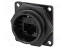 Coupler; RJ45; DC; PIN: 8; Cat: 6; Layout: 8p8c; Locking: bayonet