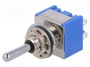 Switch: toggle; Pos: 3; DP3T; ON-OFF-(ON); 6A/125VAC; -10÷55°C; 1kV