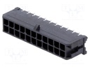 Socket; wire-board; male; Micro-Fit 3.0; 3mm; PIN: 22; THT; 5A; 600V