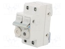 Fuse disconnector; 10x38mm; DIN; 20A; 400V; Poles: 2; -5÷40°C
