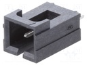 Socket; wire-board; male; SL; 2.54mm; PIN: 2; THT; tinned; straight