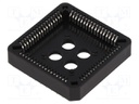 Socket: PLCC; PIN: 68; phosphor bronze; tinned; 1A; THT