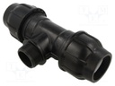 Splice terminal: clamping; for PE pipes; Plast; Medium: water