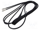 Cable; FME socket,both sides; black; straight; 5m