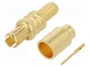 Plug; MCX; male; straight; 75Ω; RG179; soldering,crimped; for cable