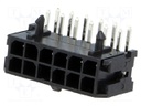 Socket; wire-board; male; 3mm; PIN: 12; THT; on PCBs,PCB snap; 5A