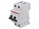 Circuit breaker; 400VAC; 400VDC; Inom: 16A; Poles: 2; Charact: B