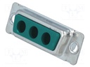 Special D-Sub; PIN: 3(3+0); plug; female; w/o special terminals