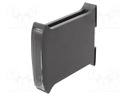 Enclosure: for DIN rail mounting; ABS