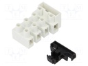 Terminal block; screw terminal; 2.5mm2; 450V; ways: 4; terminals: 8